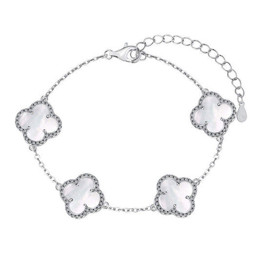 RareLucky Four-Leaf Clover Bracelet