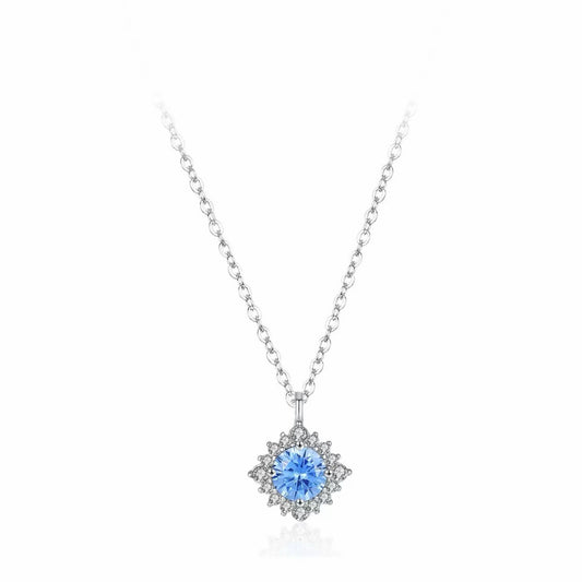 RareLucky Blue Snowflake S925 Jewelry Set