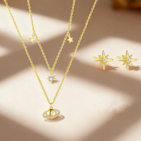 RareLucky Celestial Orbit S925 Jewelry Set
