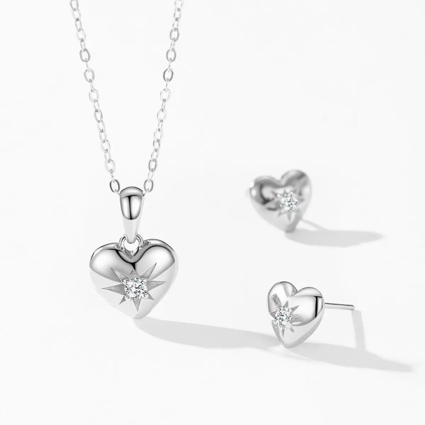 RareLucky Star Heart S925 Jewelry Set