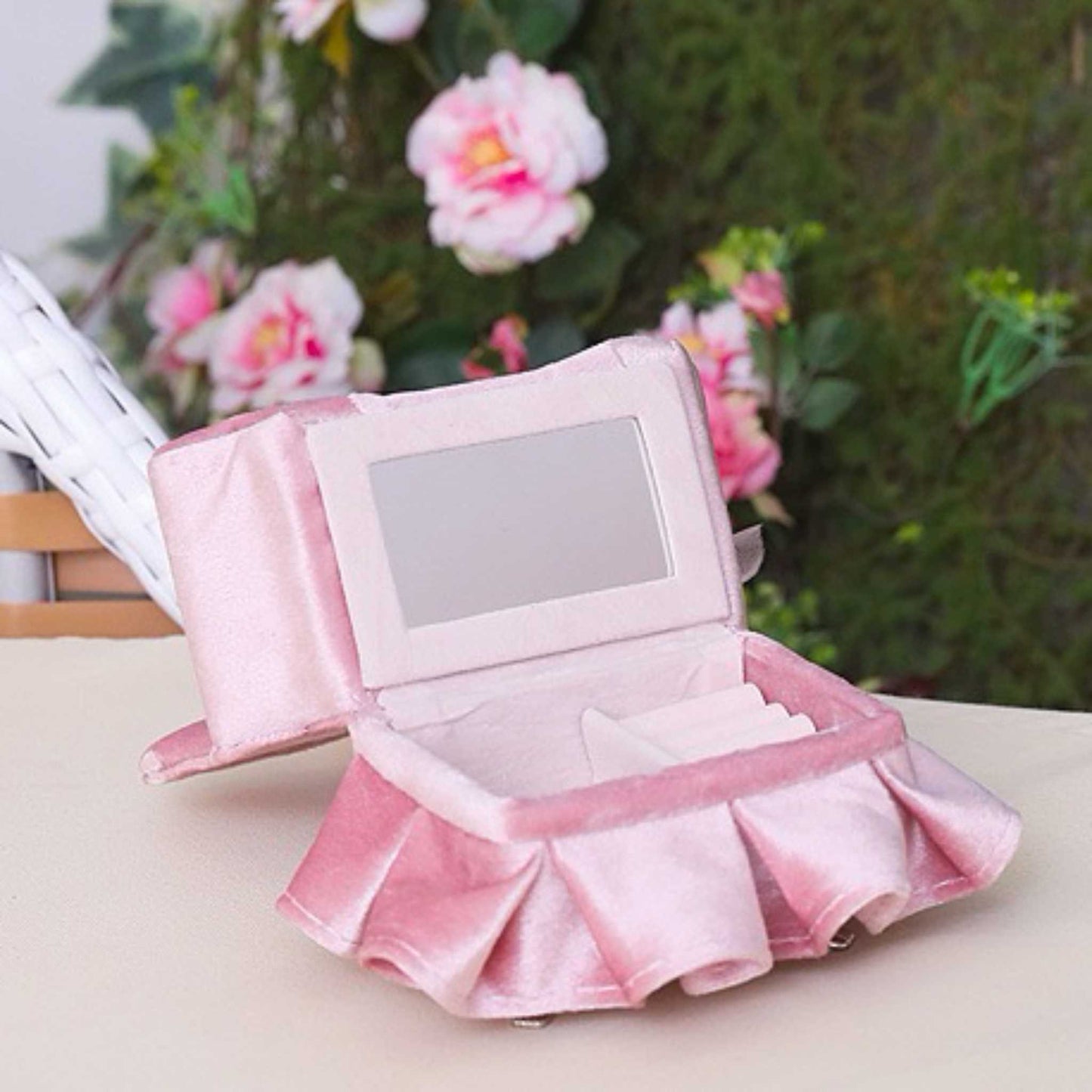 RareLucky Pink Velvet Furniture Jewelry Boxes – 7 Styles & Full Set