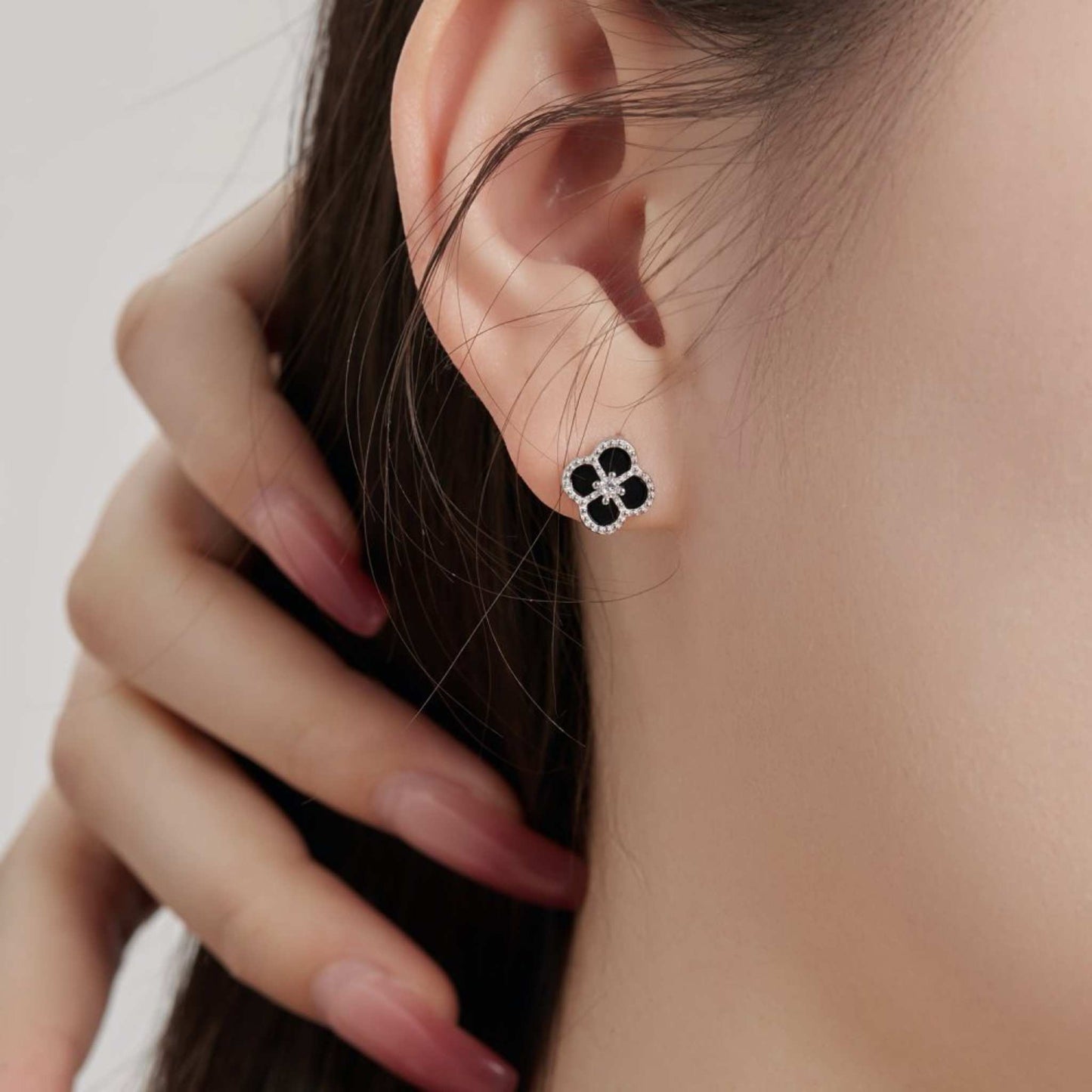 RareLucky Four-Leaf Clover Earrings