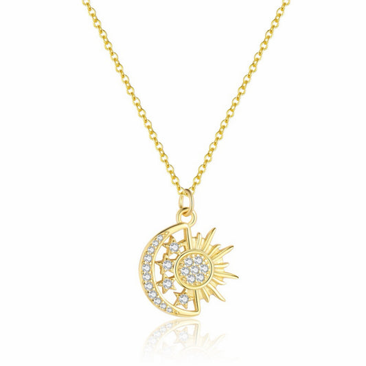 RareLucky Celestial Moon & Star S925 Jewelry Set