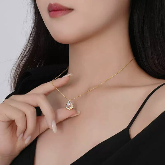 RareLucky Moonlit Crescent S925 Necklace