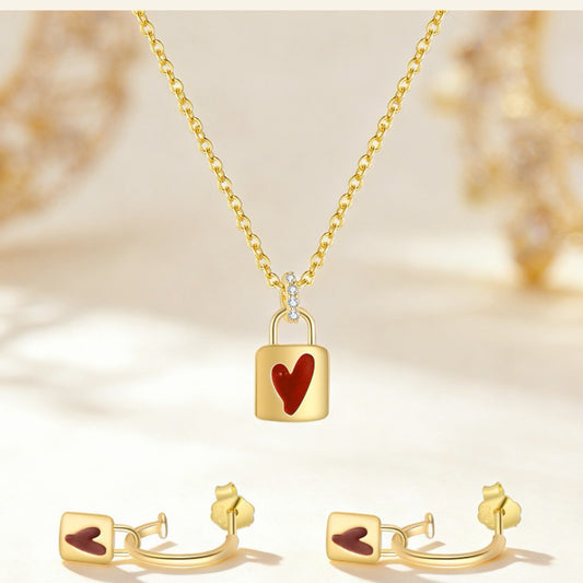 RareLucky Love Lock S925 Jewelry Set