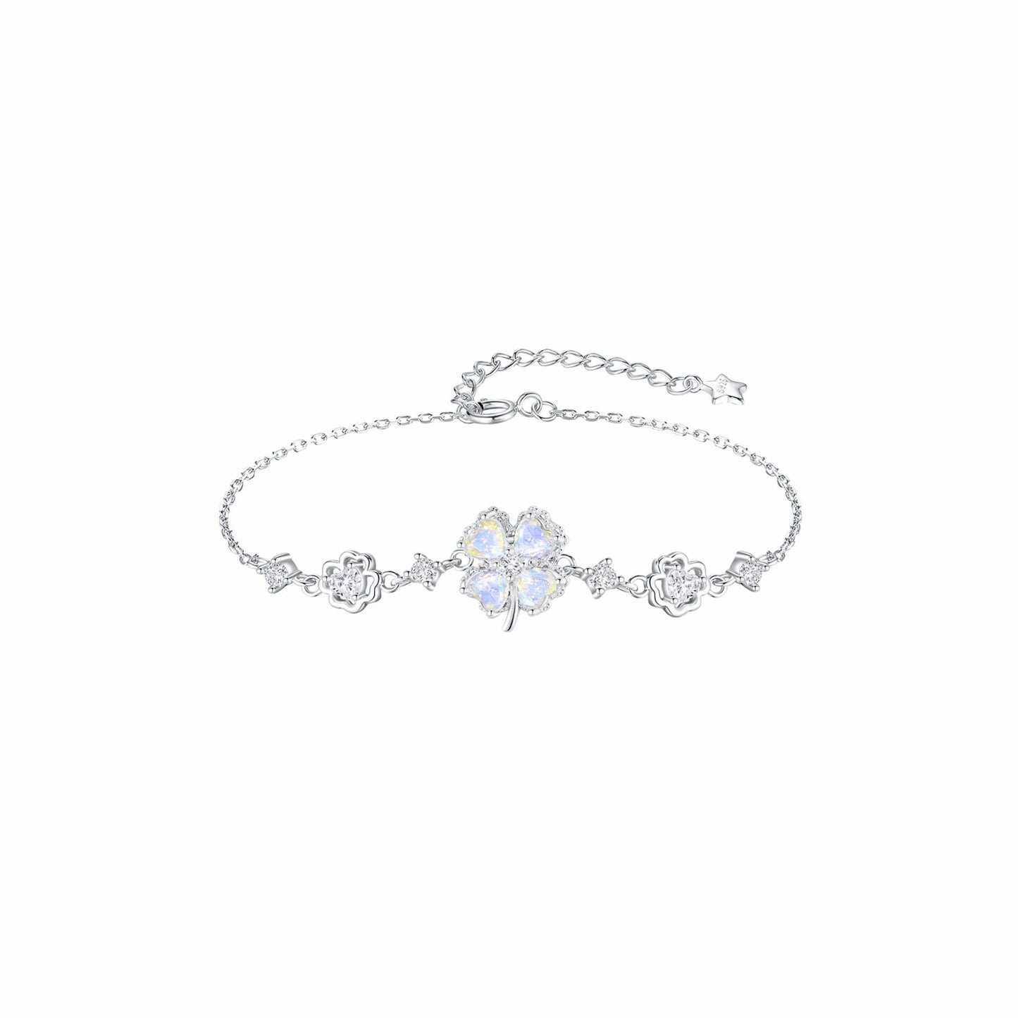 RareLucky Rotating Aurora Clover S925 Jewelry Set
