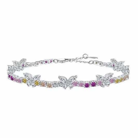 RareLucky Colorful CZ S925 Bracelet Collection