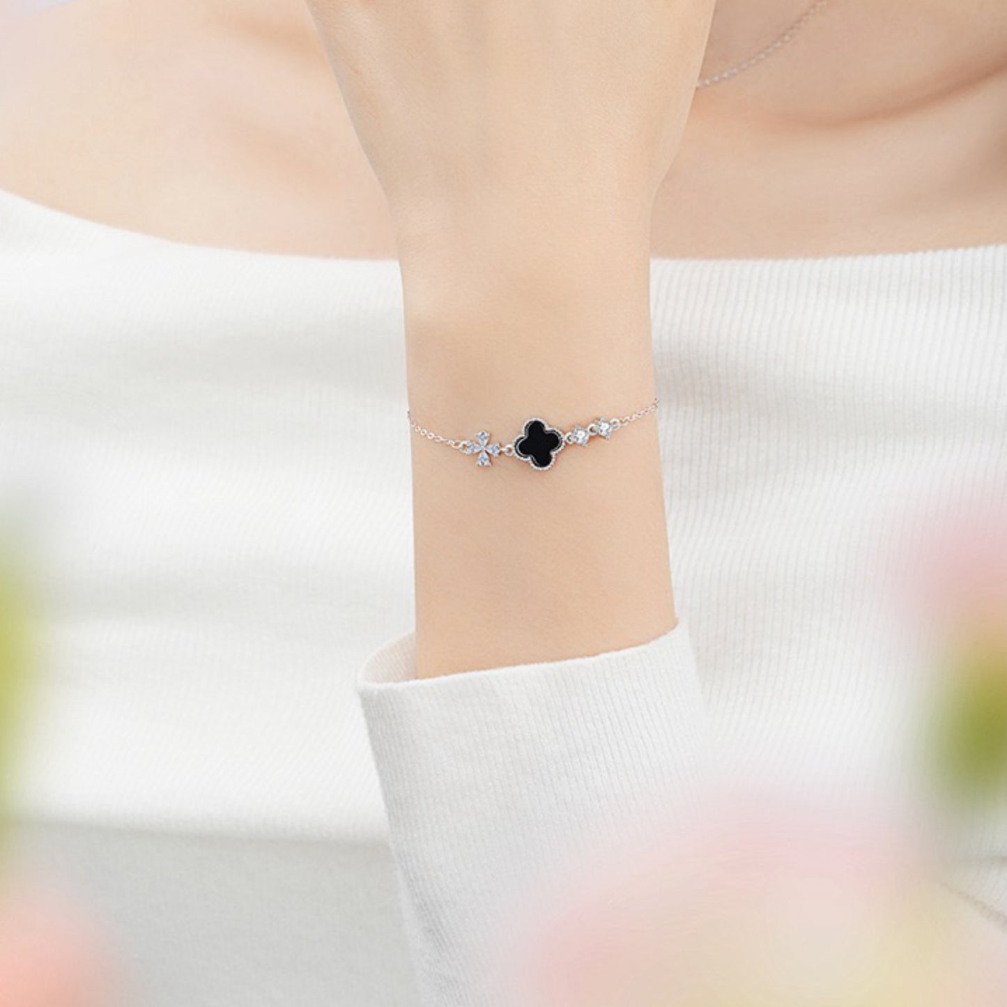 RareLucky Black Clover S925 Jewelry Set