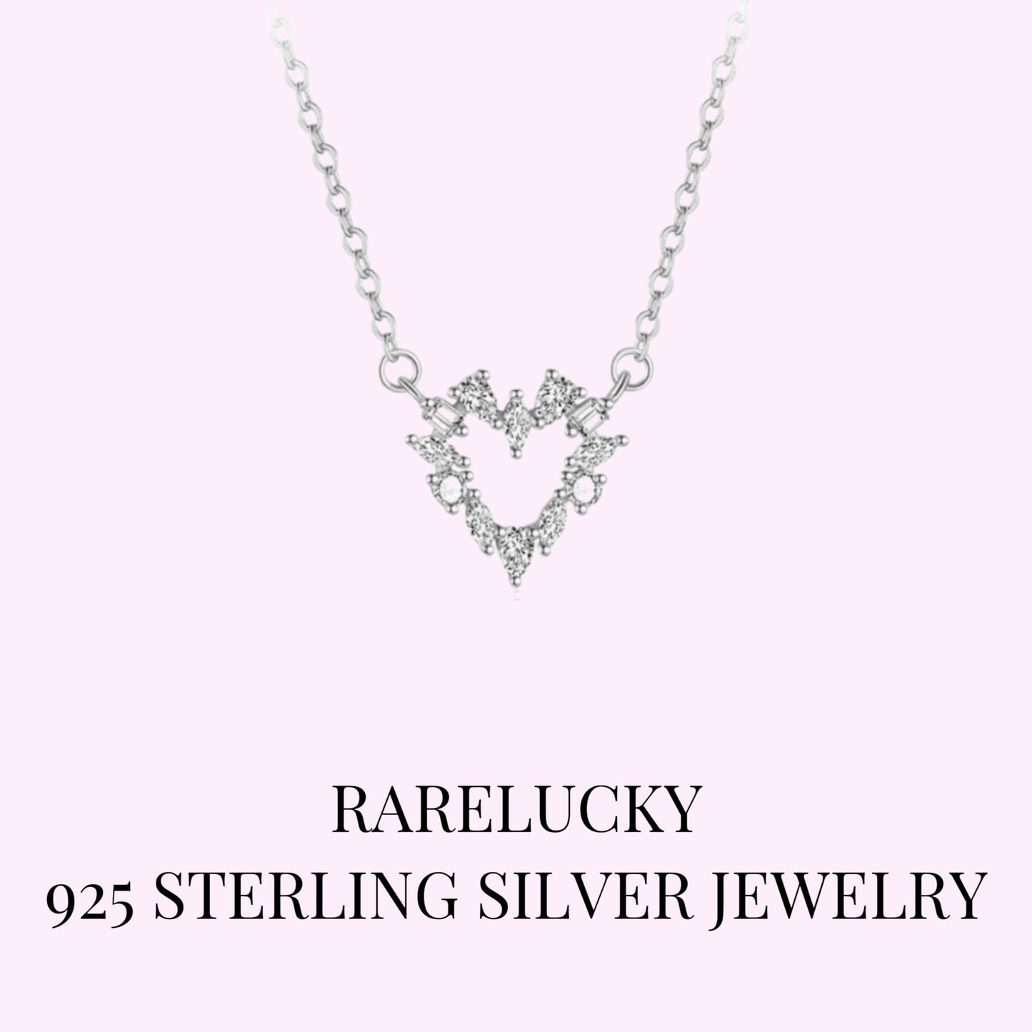RareLucky Radiant Heart S925 Necklace