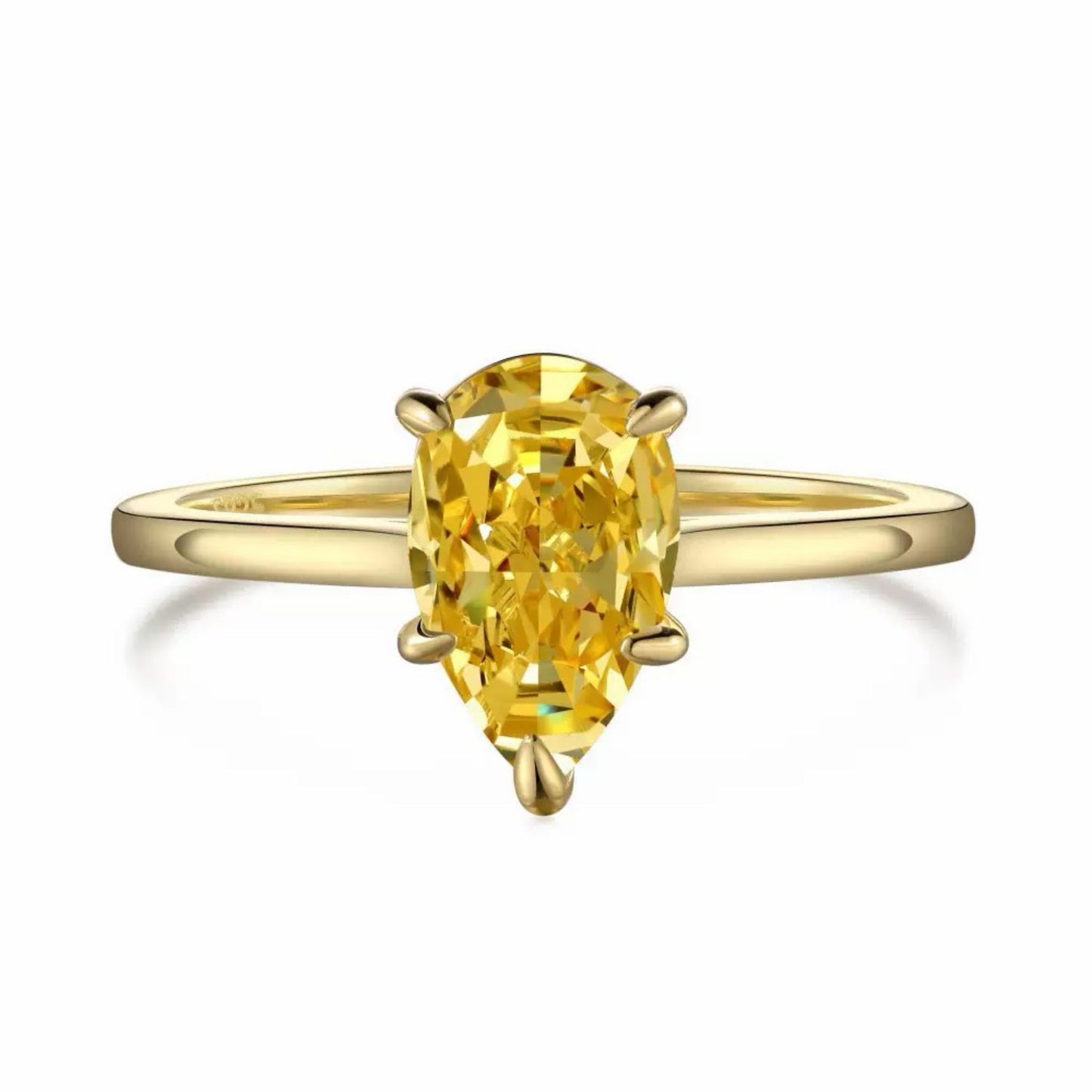 RareLucky Golden Glow CZ Ring Collection