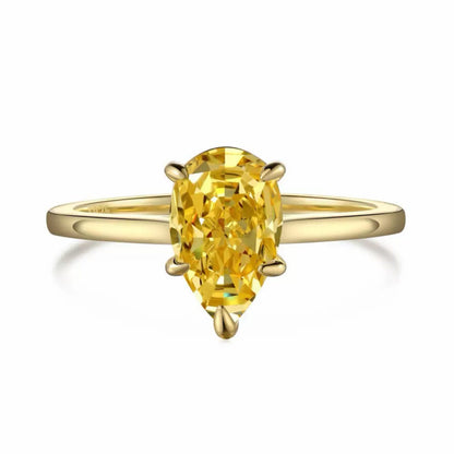 RareLucky Golden Glow CZ Ring Collection