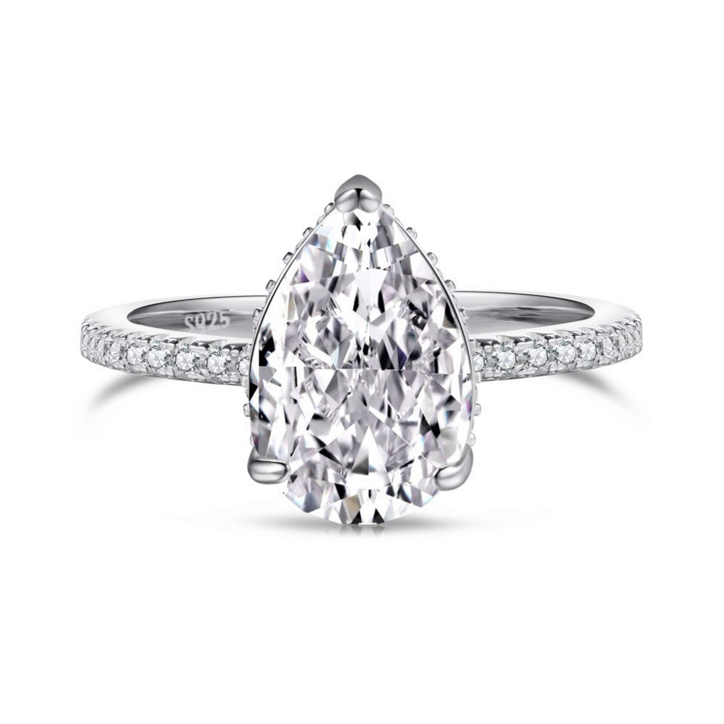 RareLucky Brilliant-Cut S925 Cubic Zirconia Ring Collection