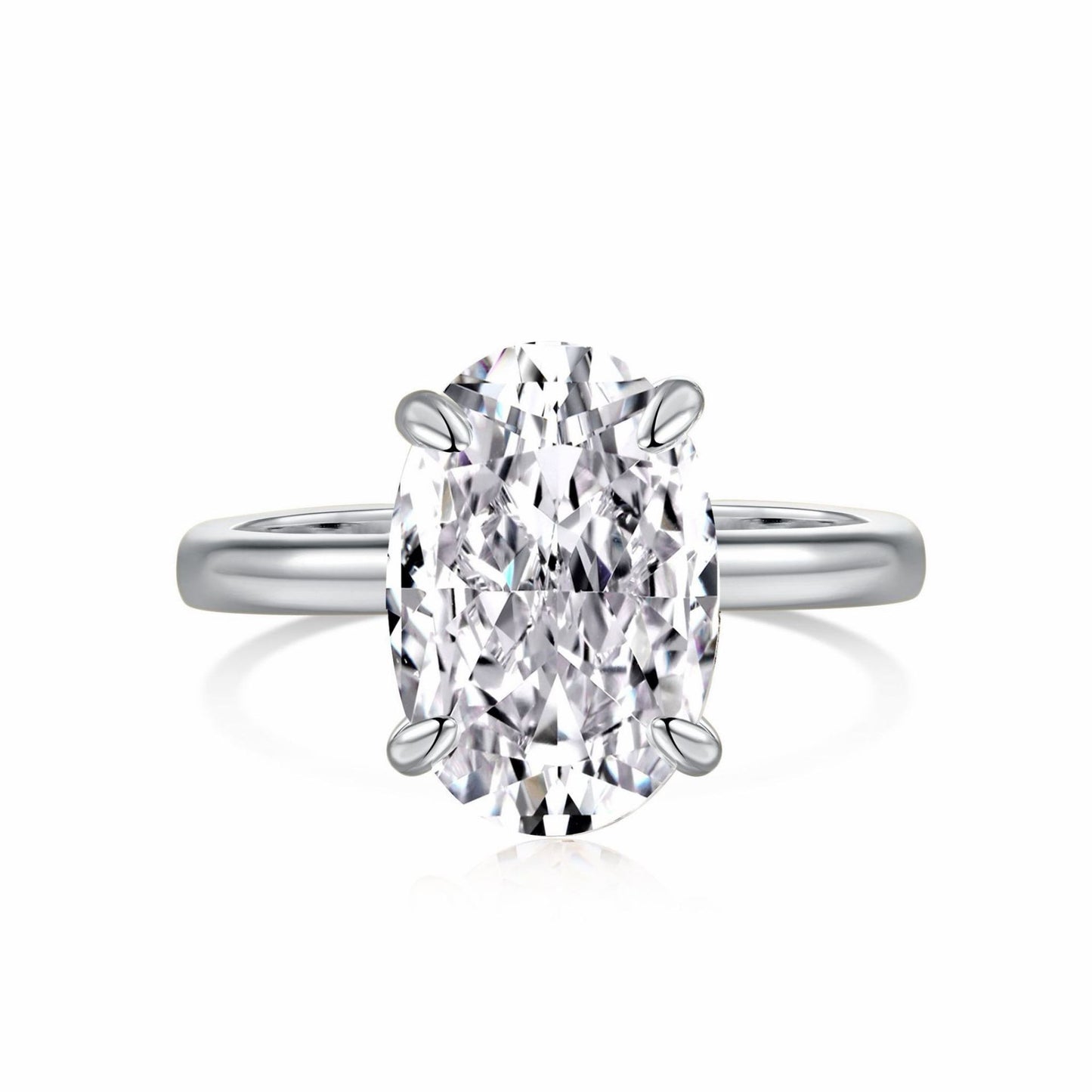 RareLucky Brilliant-Cut S925 Cubic Zirconia Ring Collection