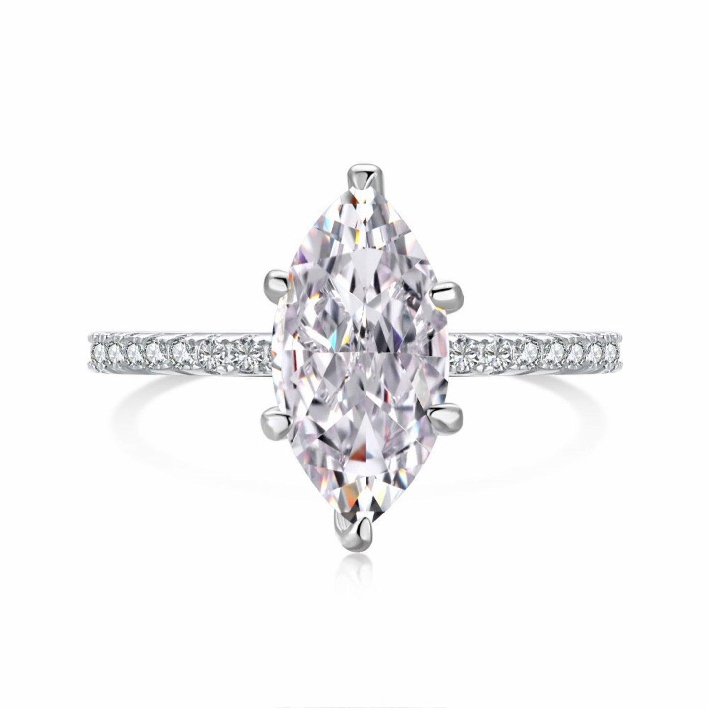 RareLucky Brilliant-Cut S925 Cubic Zirconia Ring Collection
