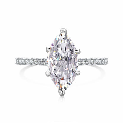 RareLucky Brilliant-Cut S925 Cubic Zirconia Ring Collection