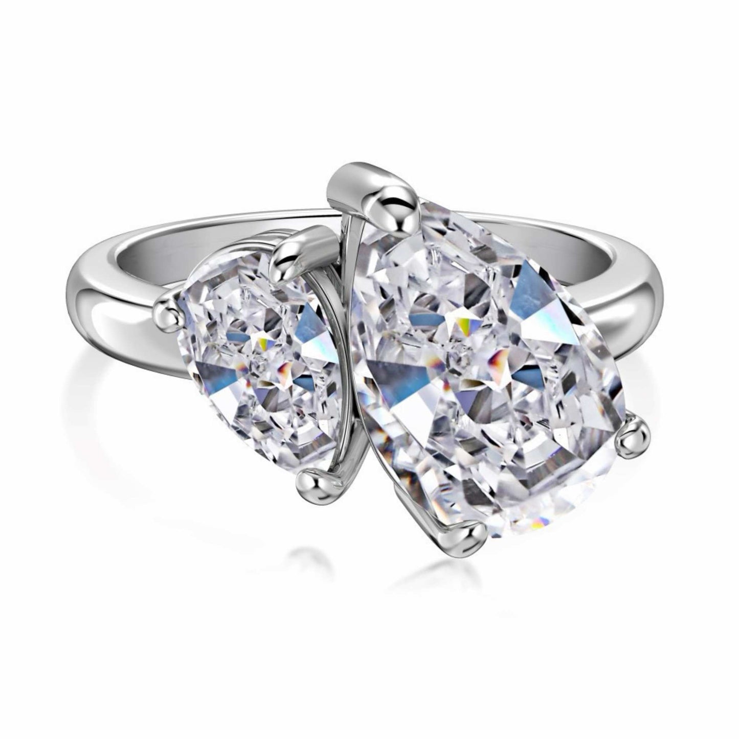 RareLucky Brilliant-Cut S925 Cubic Zirconia Ring Collection