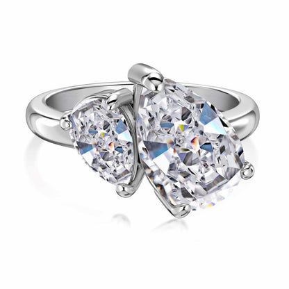 RareLucky Brilliant-Cut S925 Cubic Zirconia Ring Collection