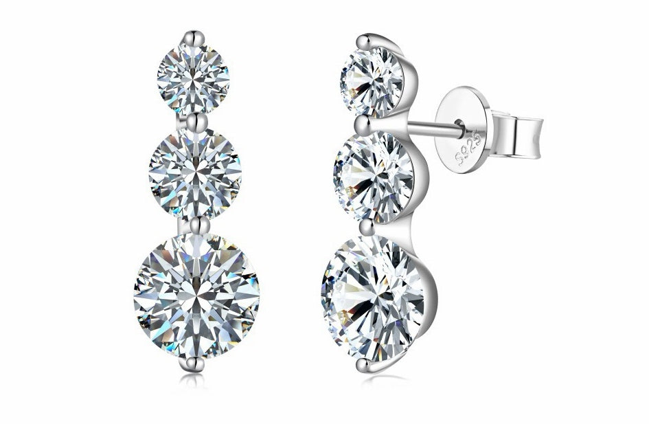 RareLucky Moissanite Earrings Collection
