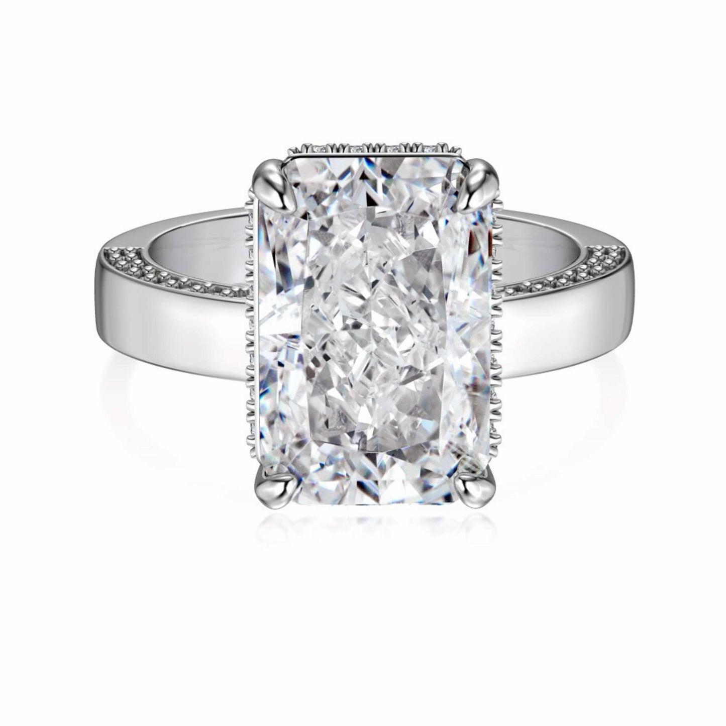 RareLucky Brilliant-Cut S925 Cubic Zirconia Ring Collection