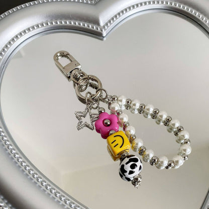 Lucky Smile Pearl Bag Charm