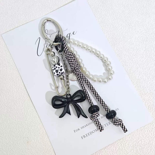 Bow Pearl Bag Charm