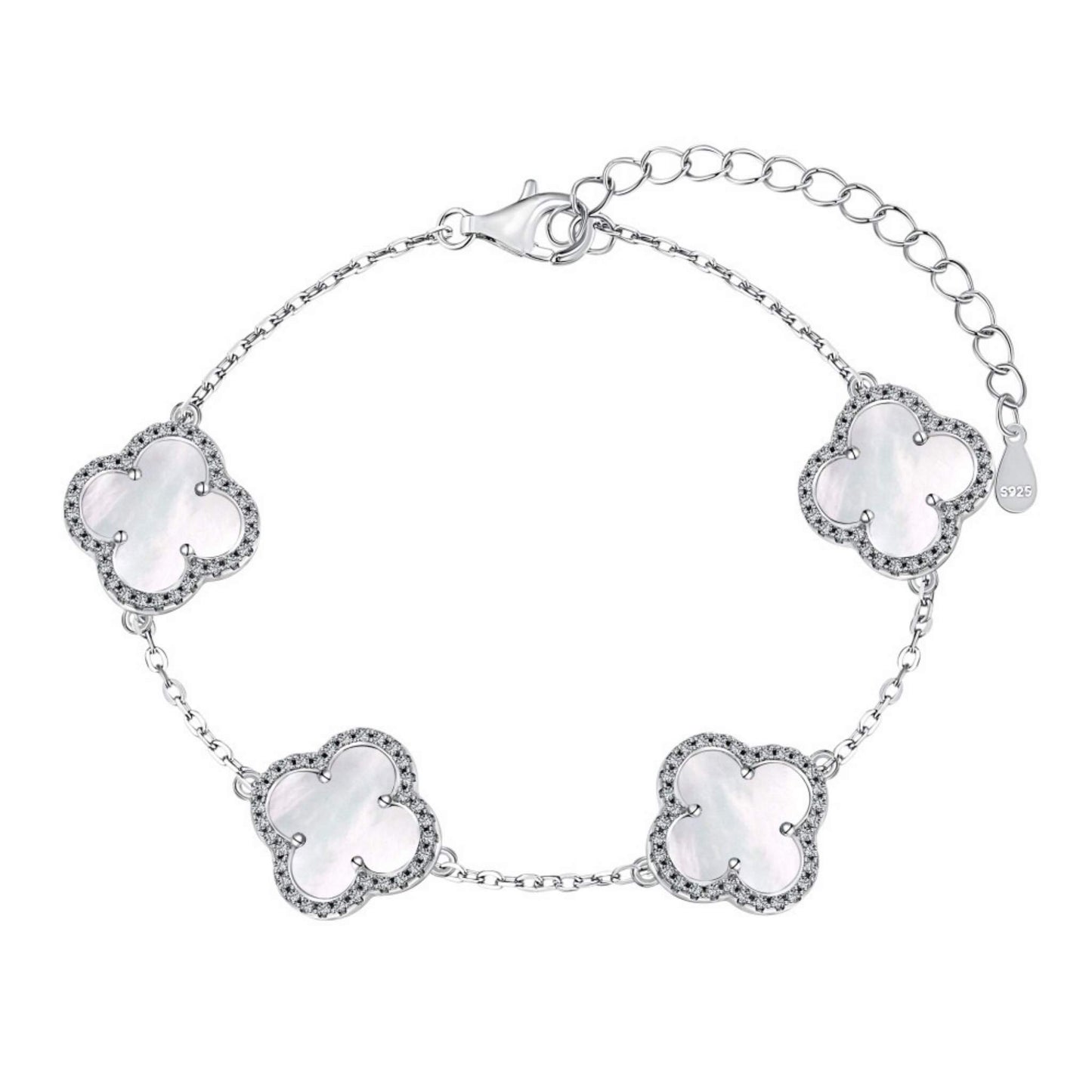 RareLucky Four-Leaf Clover Bracelet