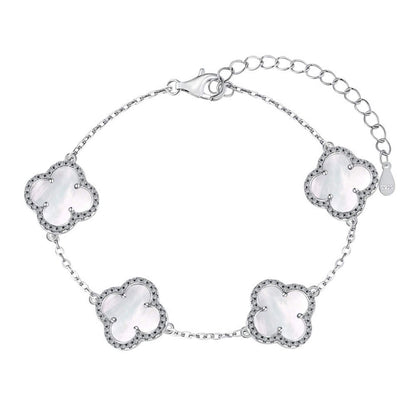 RareLucky Four-Leaf Clover Bracelet