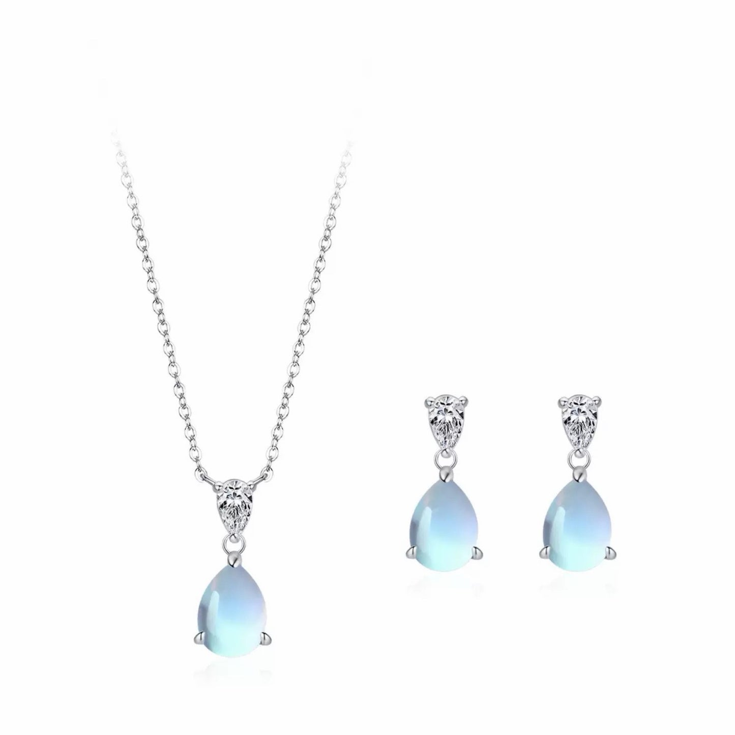 RareLucky Blue Dewdrop S925 Jewelry Set