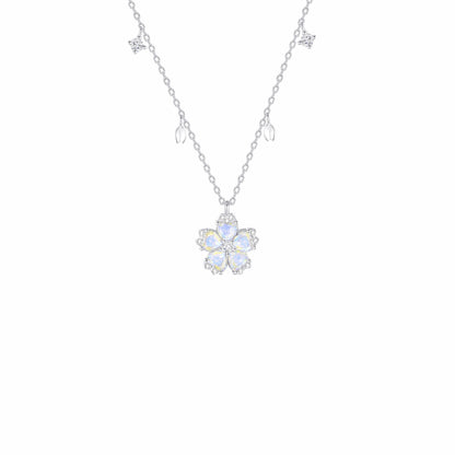 RareLucky Rotating Aurora Sakura S925 Necklace & Bracelet Set