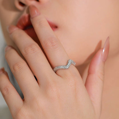 RareLucky Wave Spark S925 Ring