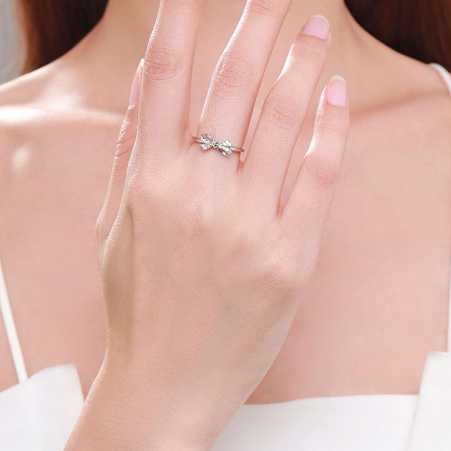 RareLucky Silver Bow S925 Ring