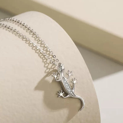 RareLucky Silver Gecko S925 Necklace