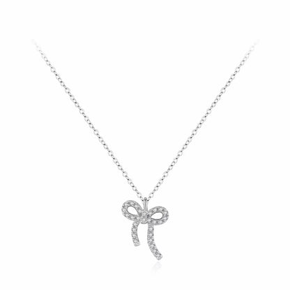 RareLucky Silver Bow S925 Jewelry Set