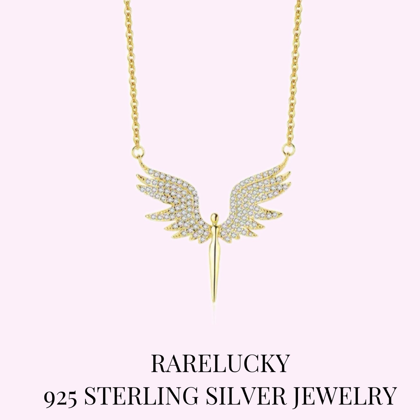 RareLucky Guardian Wing S925 Necklace