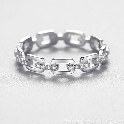 RareLucky Chain Link Spark S925 Ring