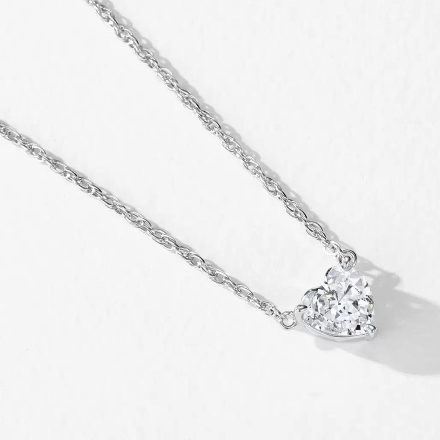 RareLucky Crystal Heart S925 Jewelry Set