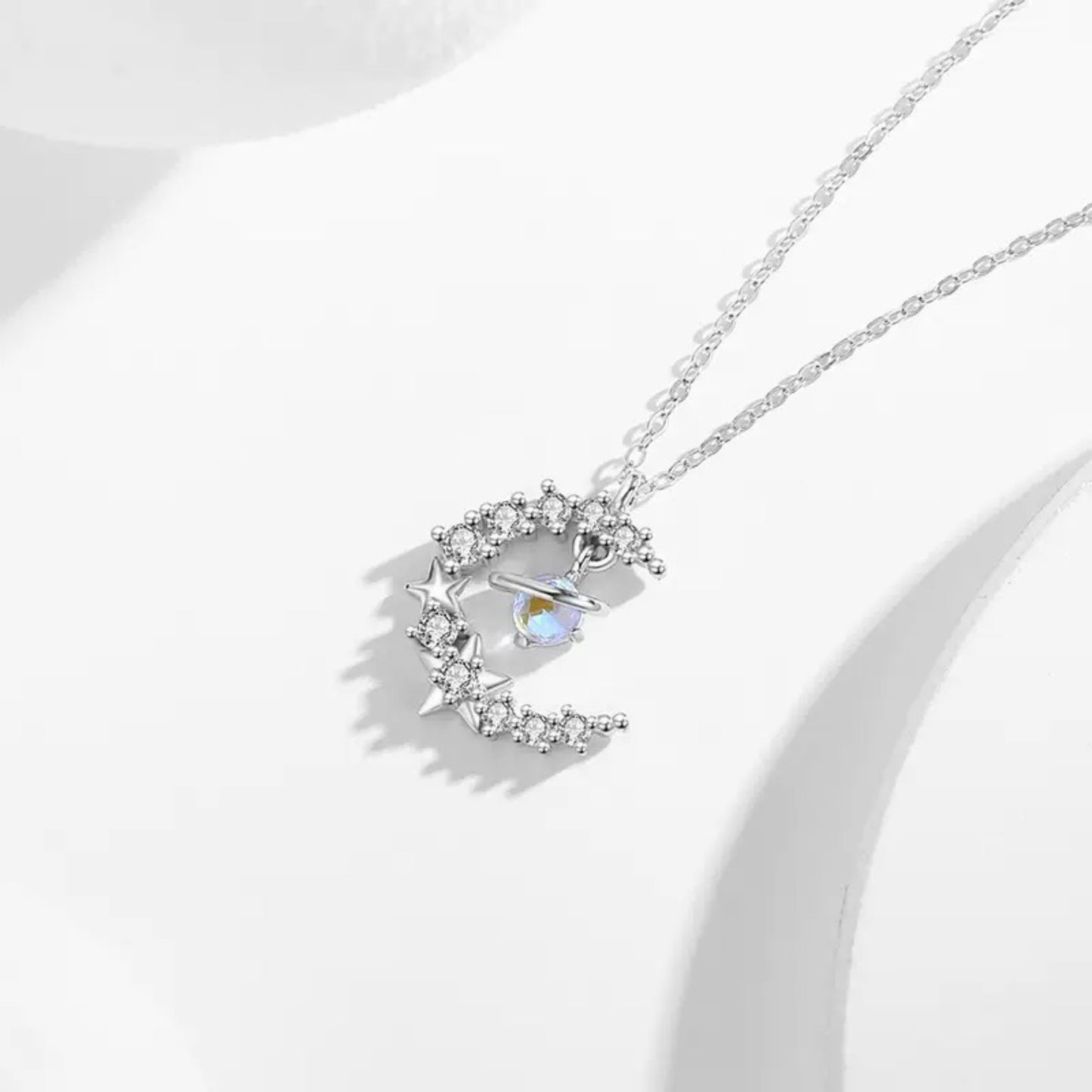 RareLucky Moon Orbit S925 Necklace