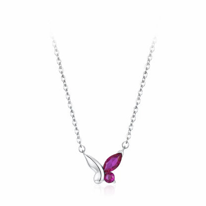 RareLucky Purple Butterfly S925 Jewelry Set