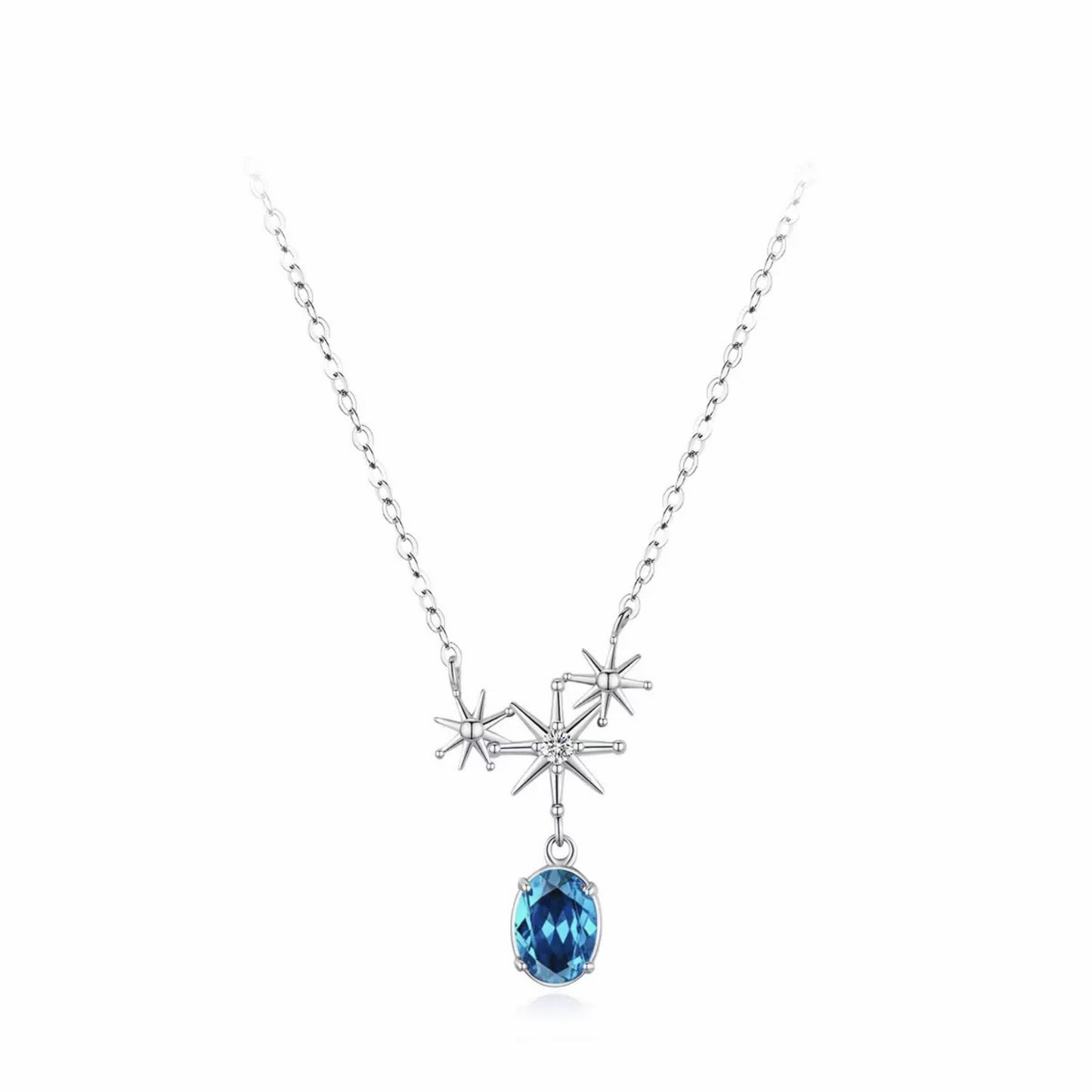 RareLucky Blue Galaxy S925 Jewelry Set
