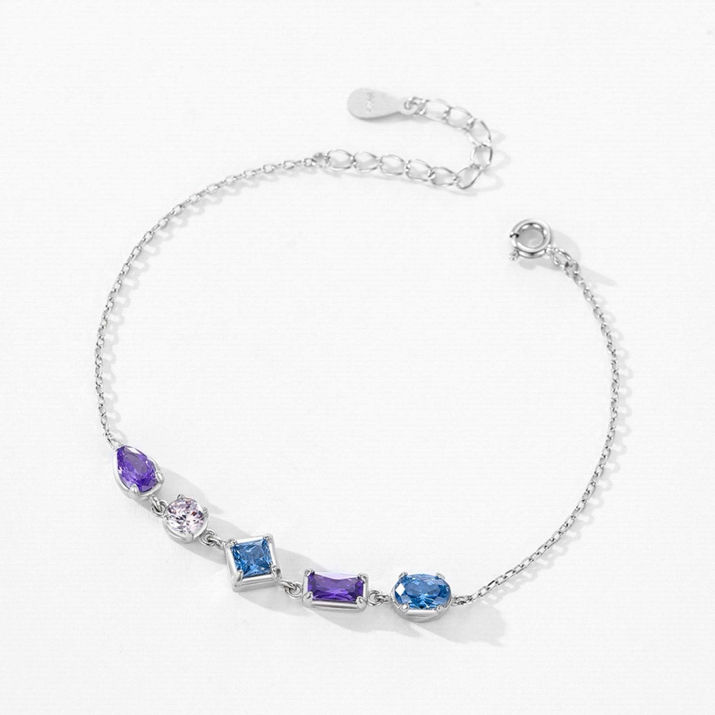 RareLucky Multicolor Zircon Mosaic S925 Bracelet
