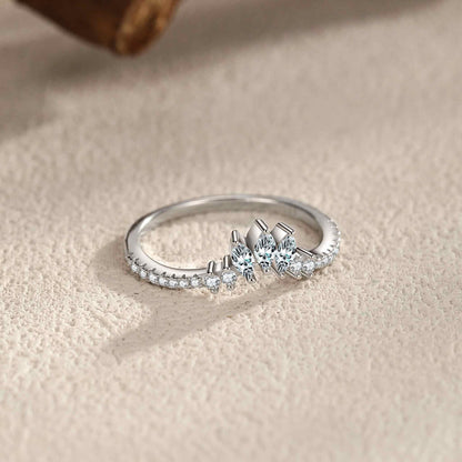 RareLucky Triple Marquise Chevron S925 Ring