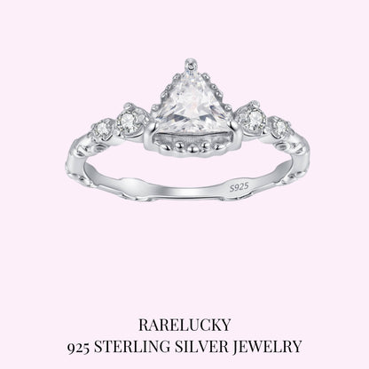 RareLucky Pear-Cut Floral Vine S925 Ring