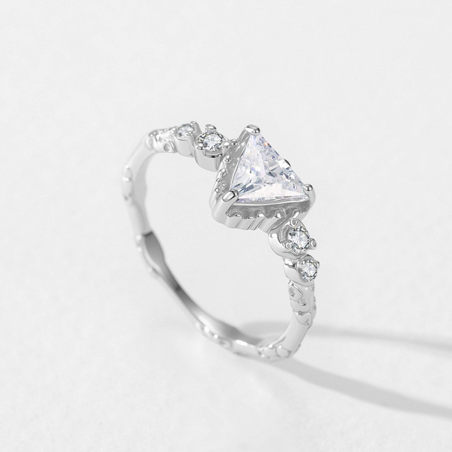 RareLucky Pear-Cut Floral Vine S925 Ring