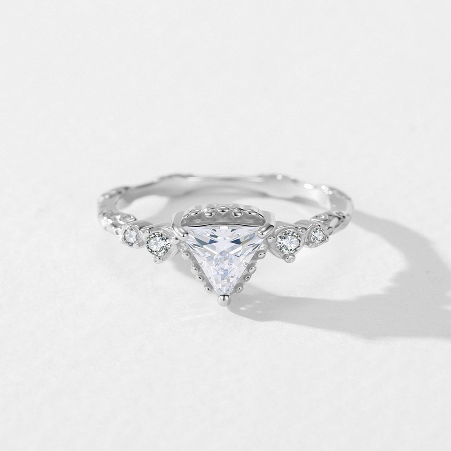 RareLucky Pear-Cut Floral Vine S925 Ring