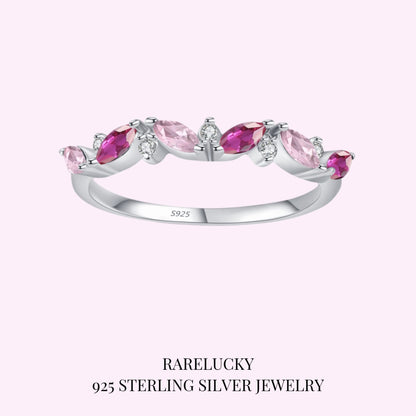 RareLucky Gradient Marquise Leaf S925 Ring