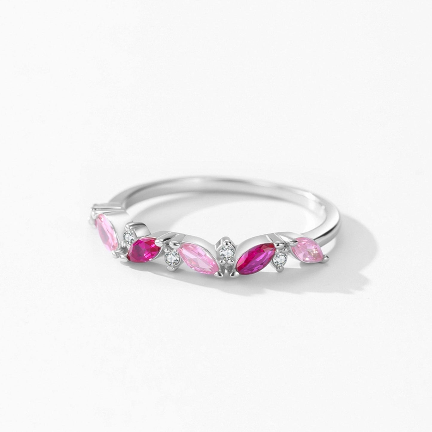 RareLucky Gradient Marquise Leaf S925 Ring