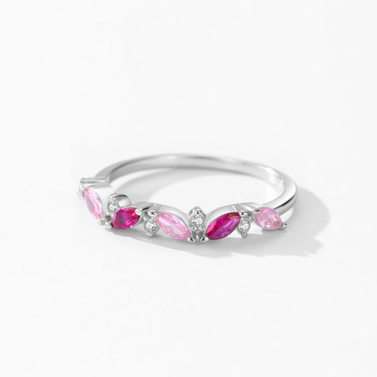 RareLucky Gradient Marquise Leaf S925 Ring