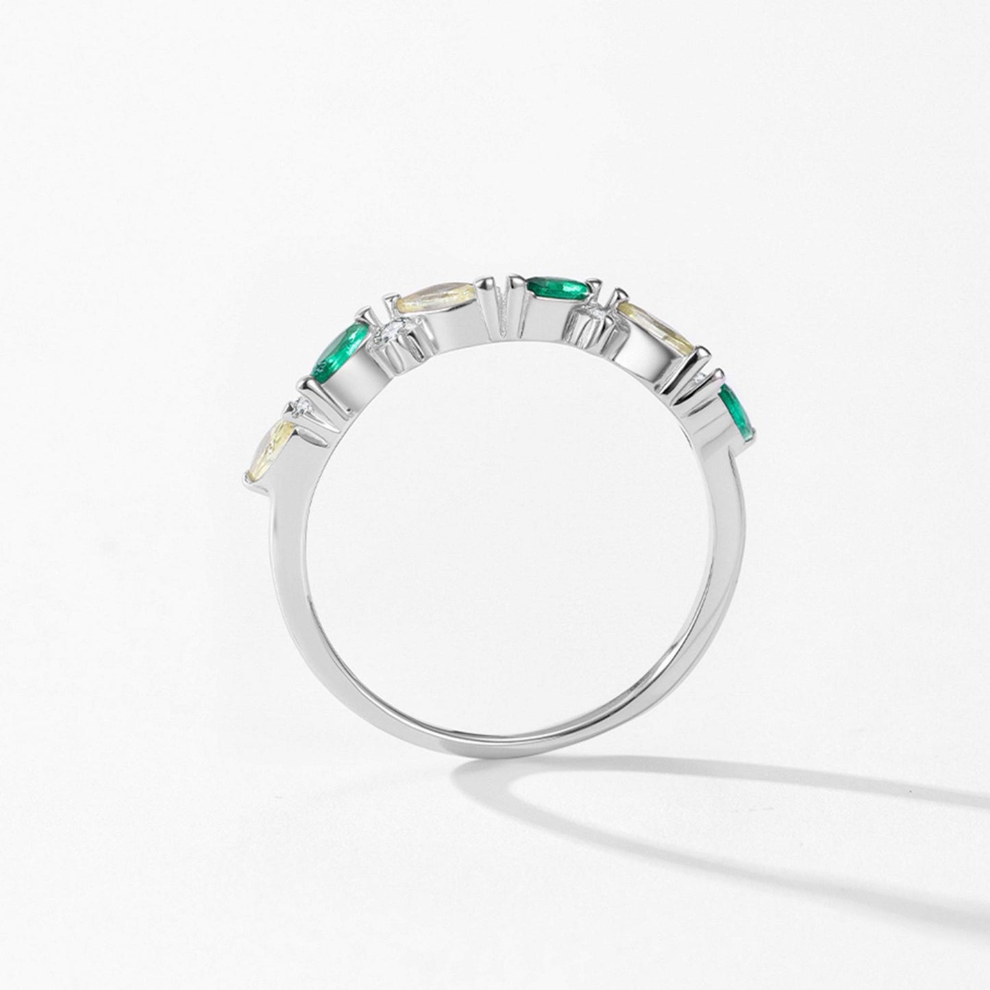 RareLucky Gradient Marquise Leaf S925 Ring