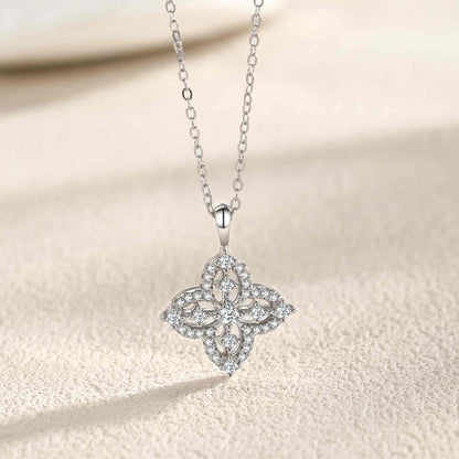 RareLucky Quatrefoil Starburst S925 Necklace