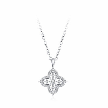 RareLucky Quatrefoil Starburst S925 Necklace